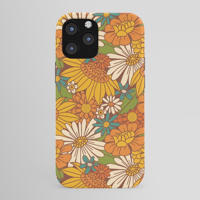 70s Retro Floral iPhone Case
