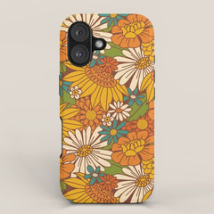 70s Retro Floral iPhone Case