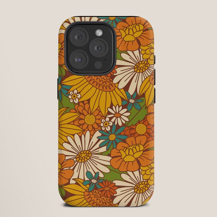 70s Retro Floral iPhone Case