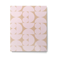 "Grapes and apple slices (pale pink)" Metal Print