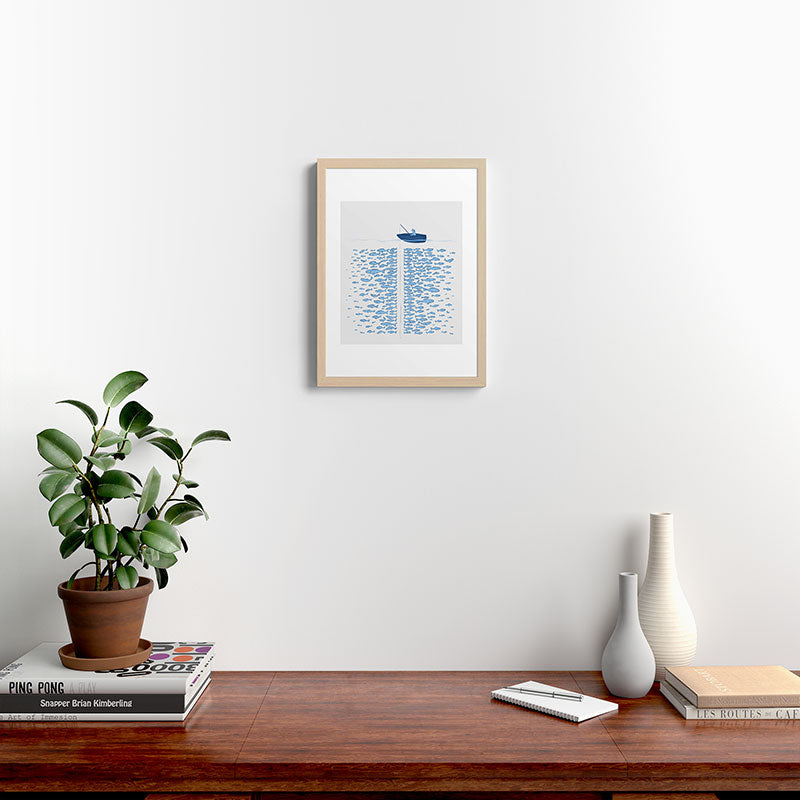 217 Finicky Fish (plenty of fish in the sea) Framed Art Print