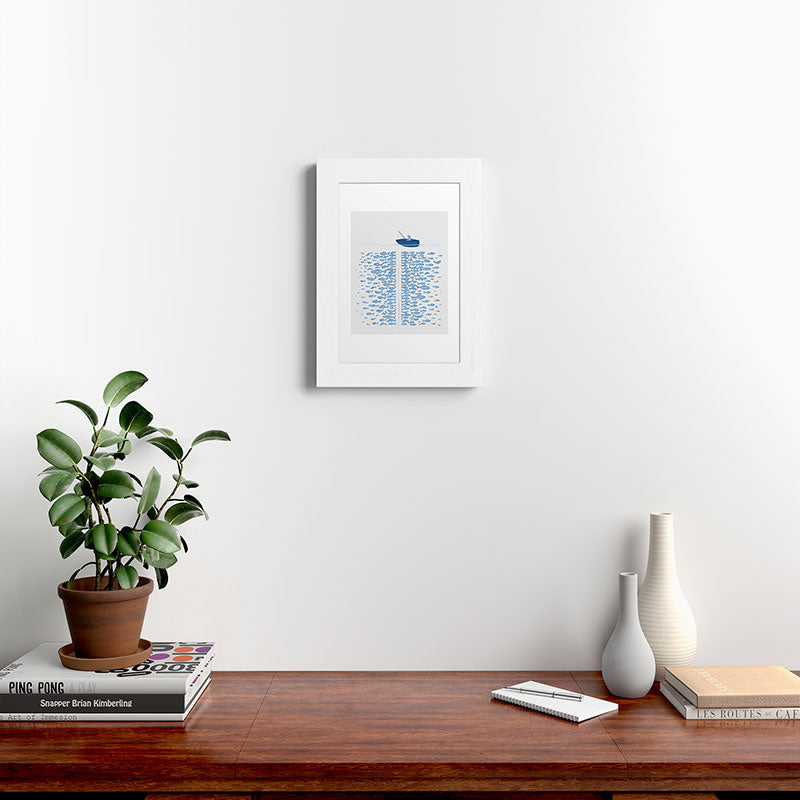 217 Finicky Fish (plenty of fish in the sea) Framed Art Print