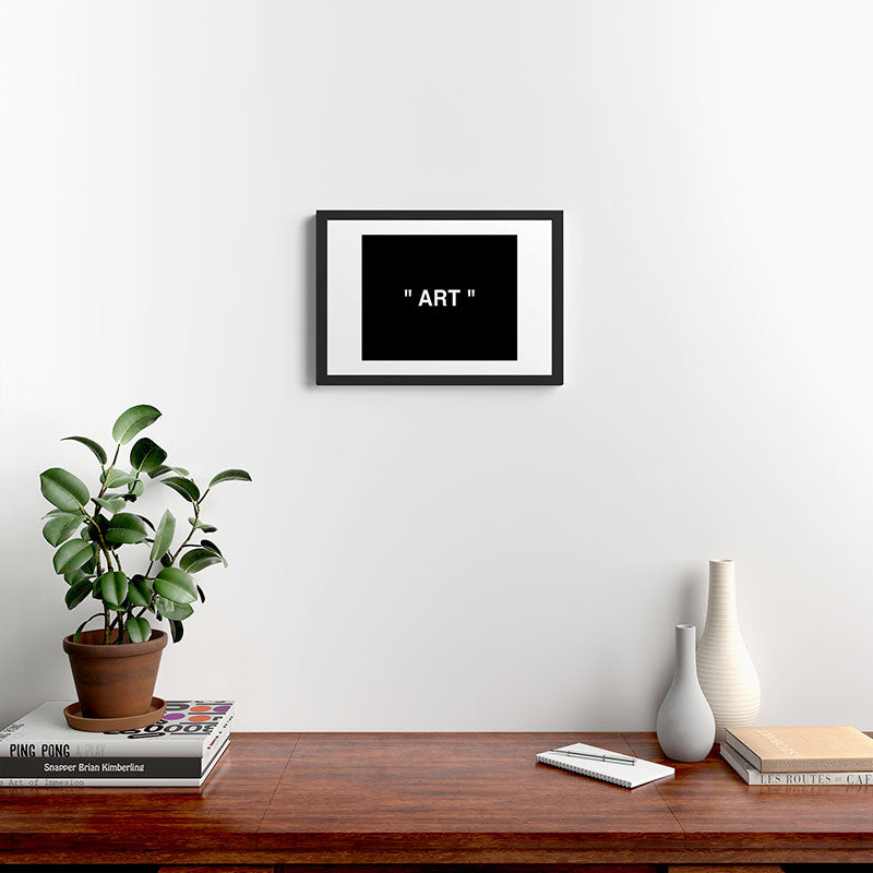" Art " (Negative) Framed Art Print