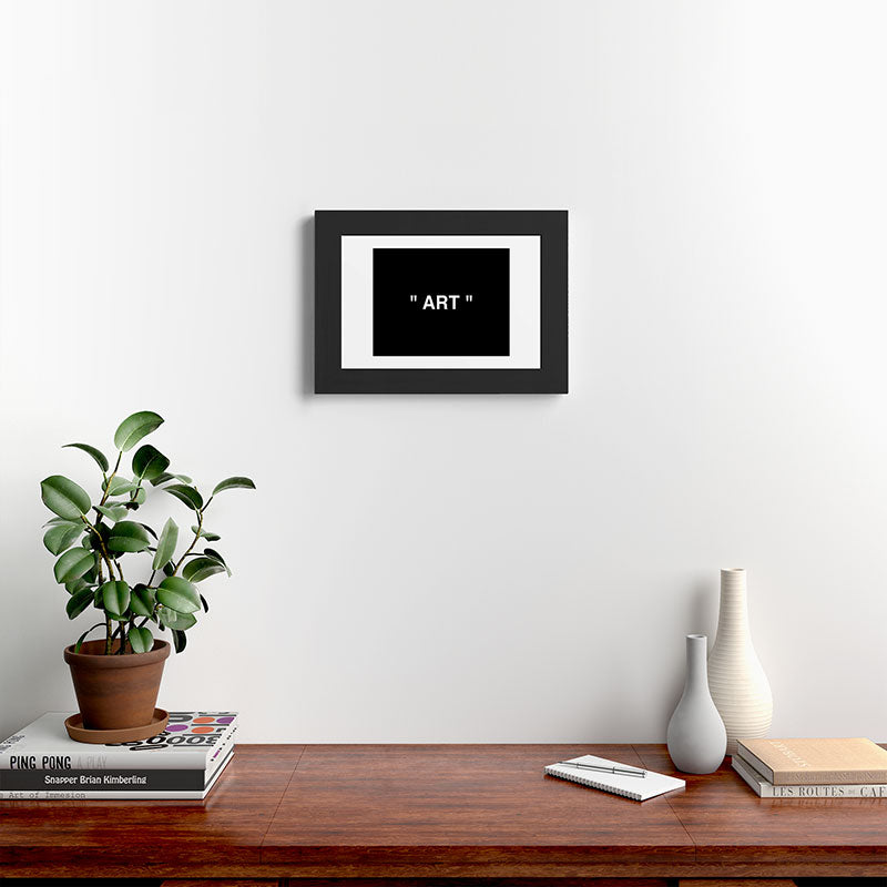 " Art " (Negative) Framed Art Print