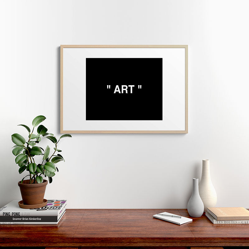 " Art " (Negative) Framed Art Print