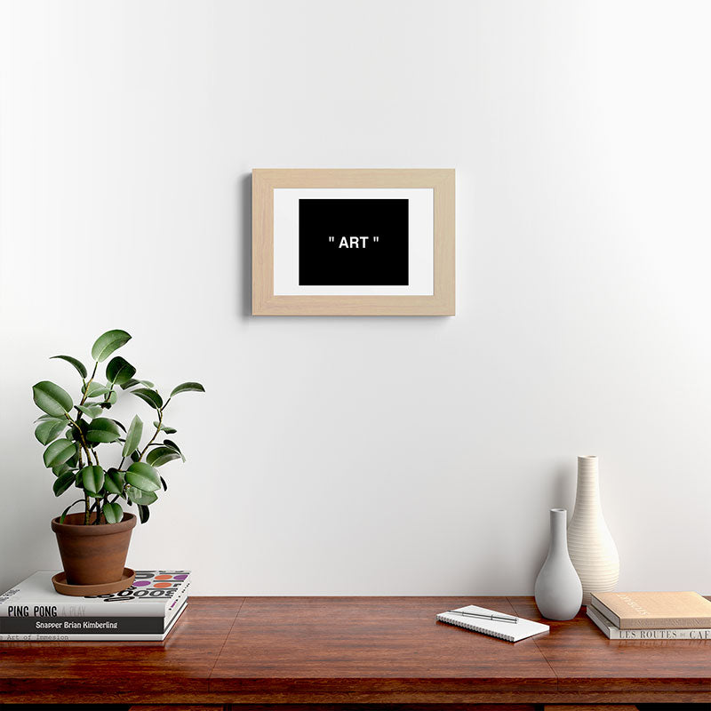 " Art " (Negative) Framed Art Print