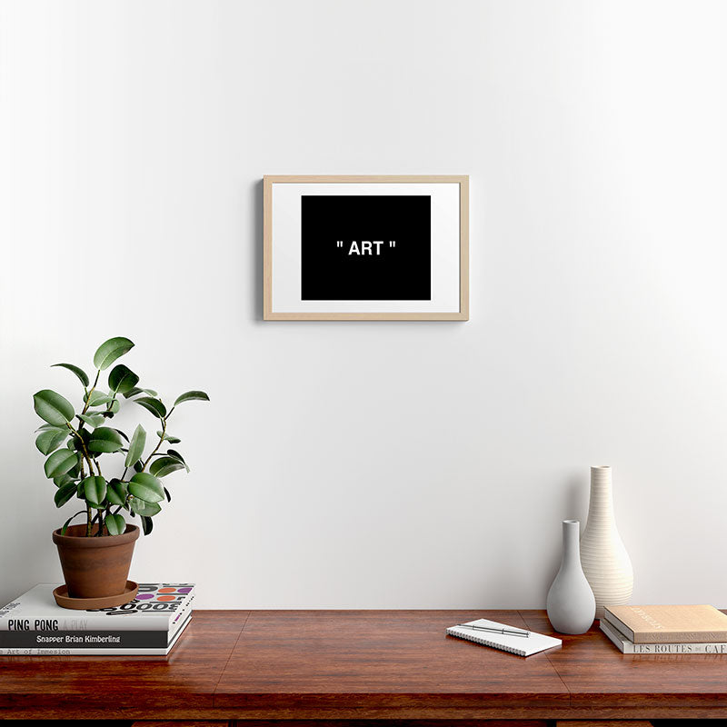 " Art " (Negative) Framed Art Print