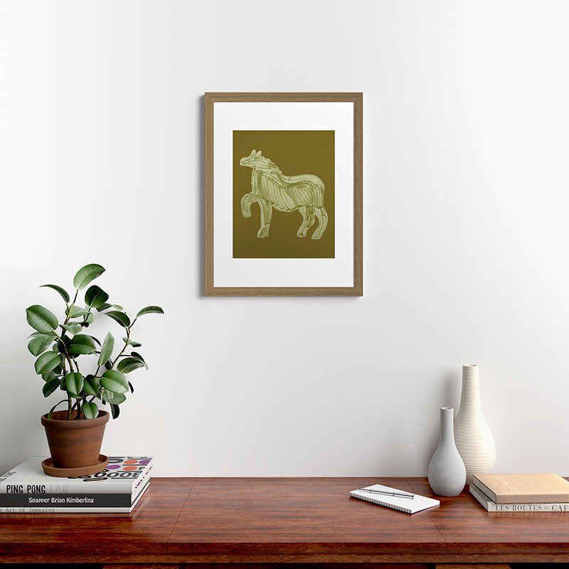 A Horse Says Hello Framed Art Print