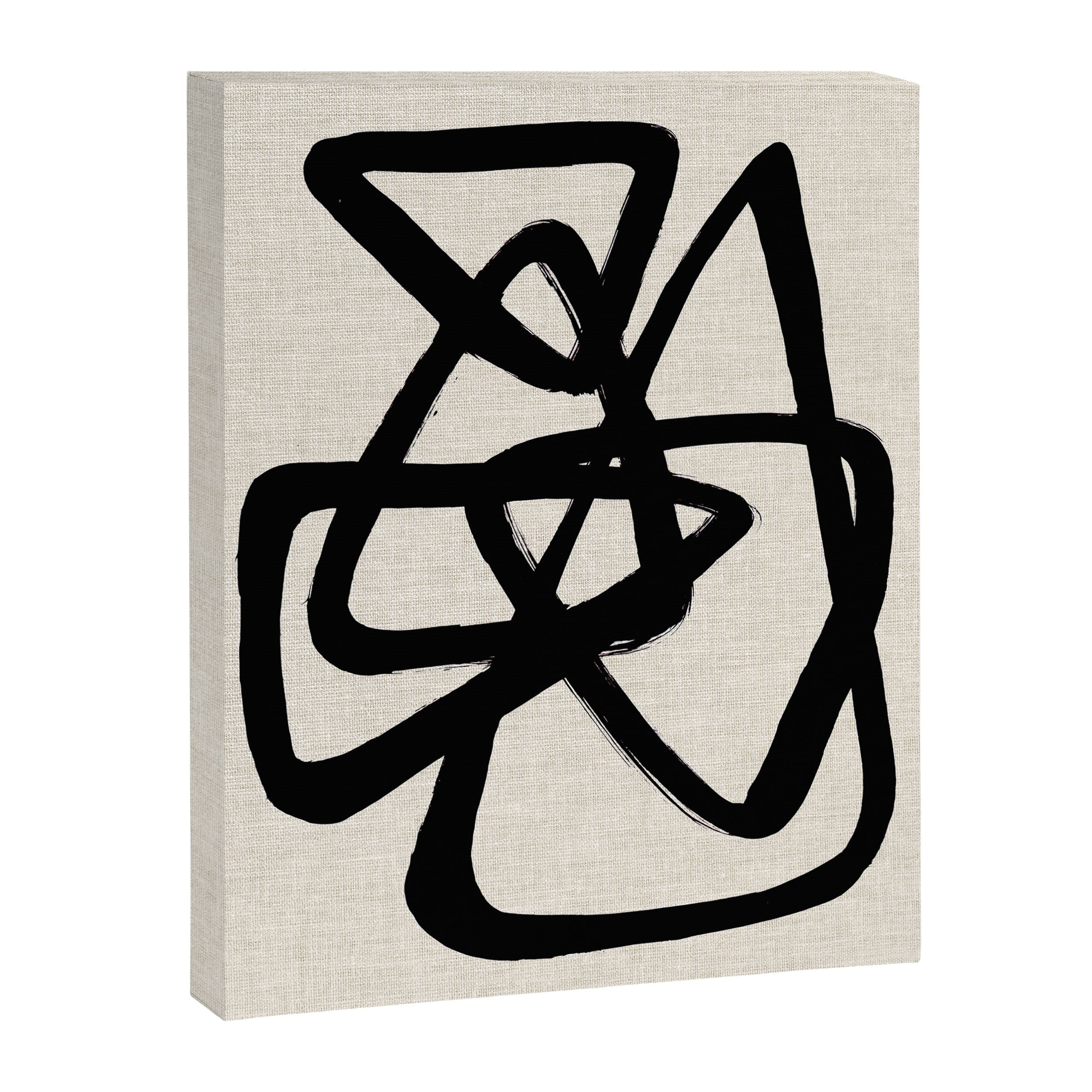 A Family Of Five Canvas Print