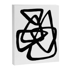 A Family Of Five White Background Canvas Print