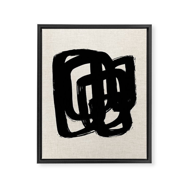 A Heavy Thought Framed Canvas Print