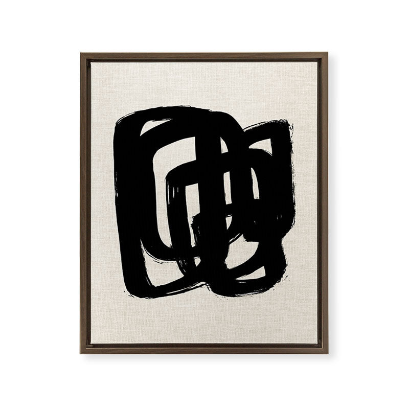 A Heavy Thought Framed Canvas Print