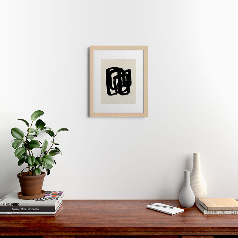 A Heavy Thought Framed Art Print