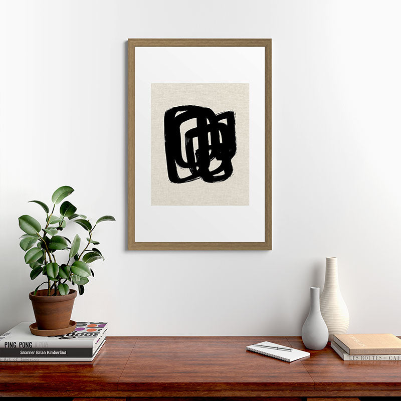 A Heavy Thought Framed Art Print
