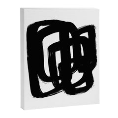 A Heavy Thought White Background Canvas Print