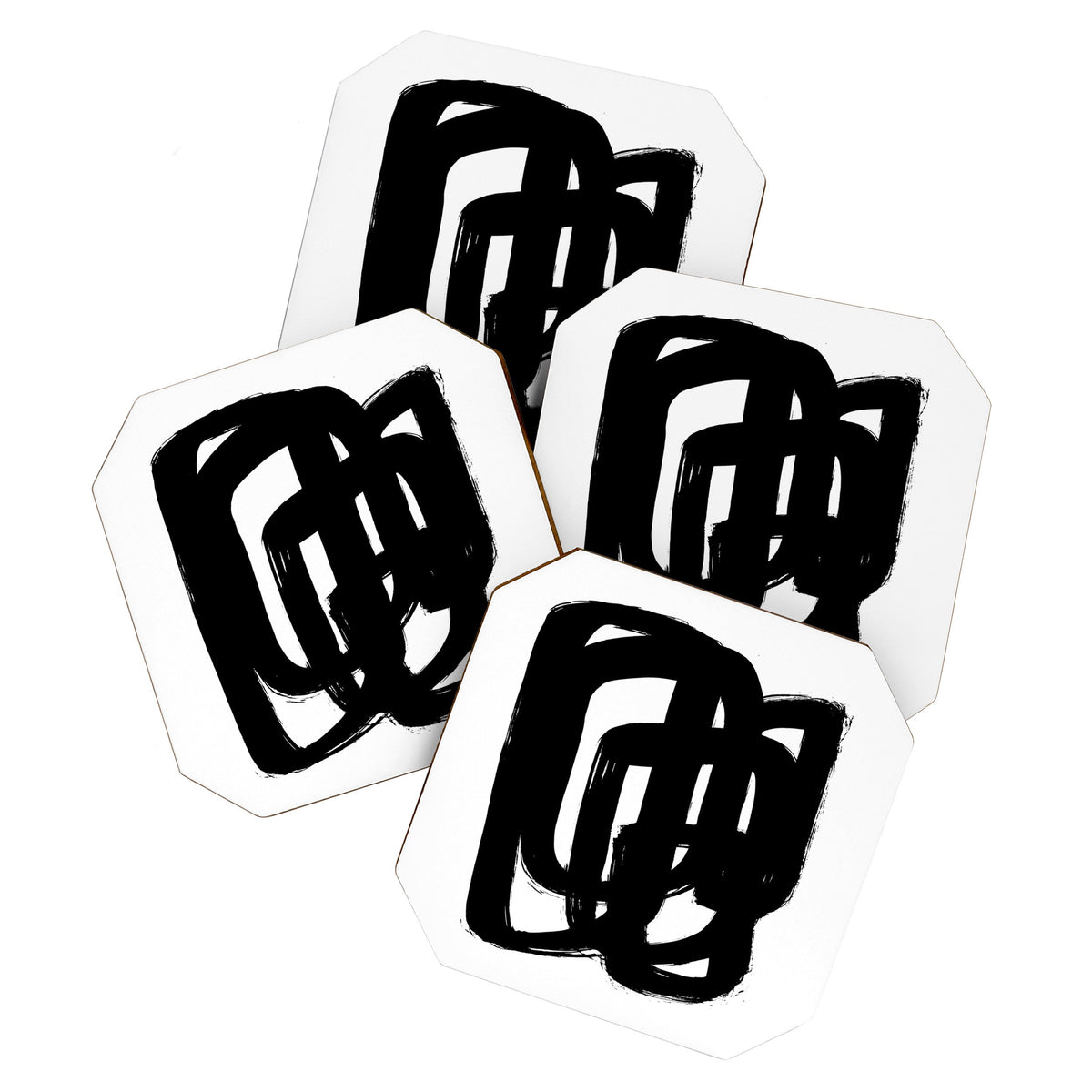 A Heavy Thought White Background Coaster