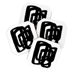 A Heavy Thought White Background Coaster