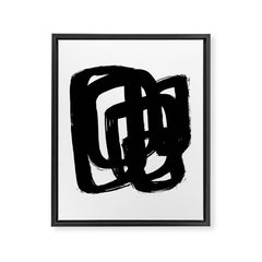 A Heavy Thought White Background Framed Canvas Print
