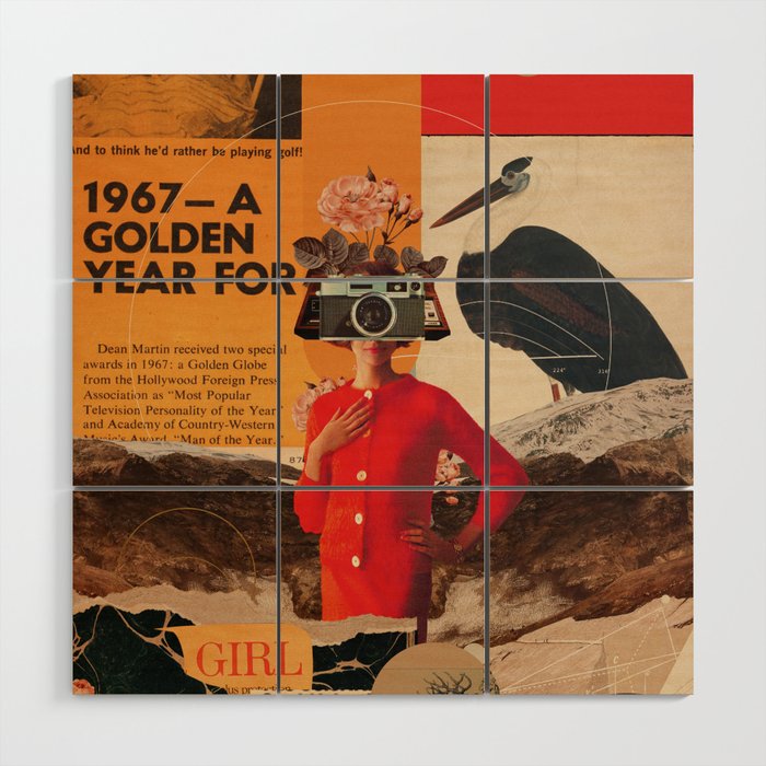 a Golden Year Wood Wall Art