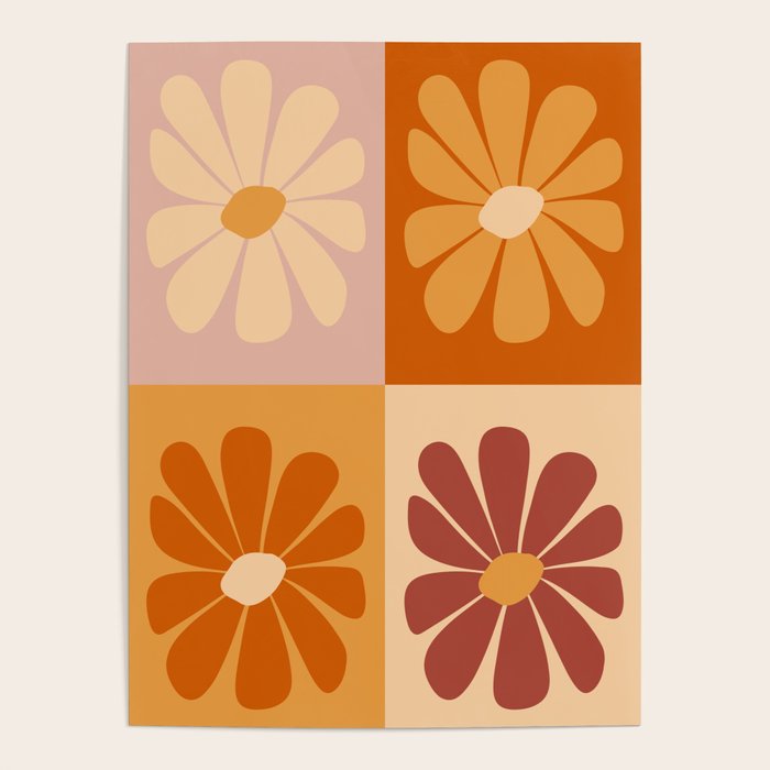 70's Daisy Bloom  Poster