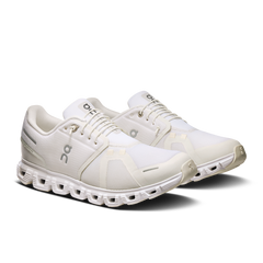 On Running Men's Cloud 6 Wide Shoes - White / White