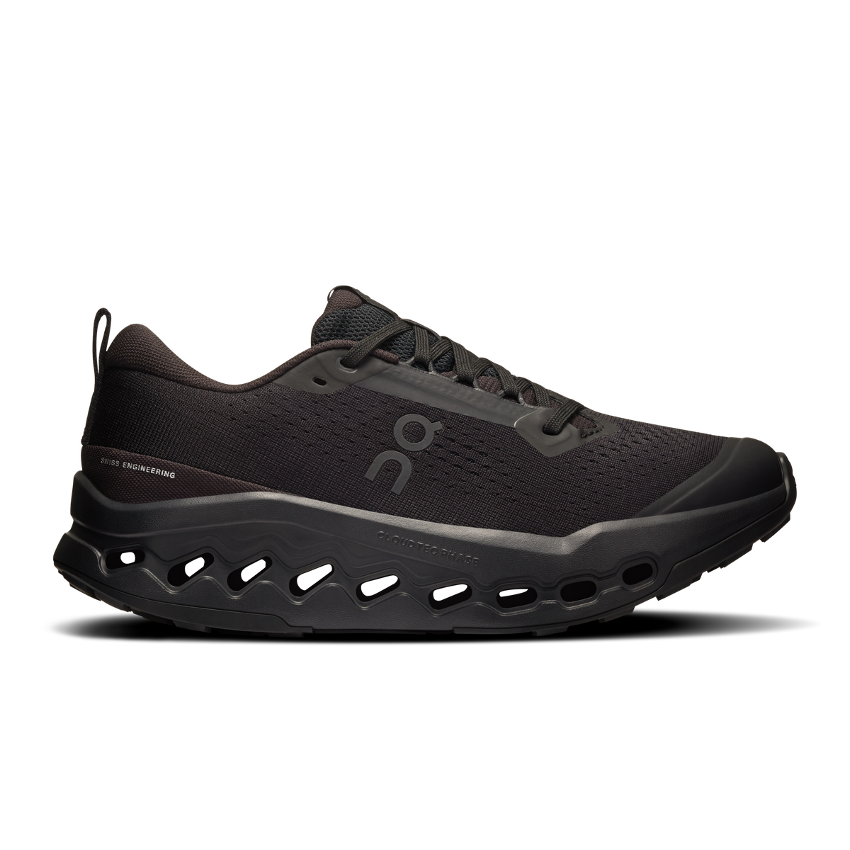On Running Women's Cloudsurfer Trail 2 Shoes - Black / Black