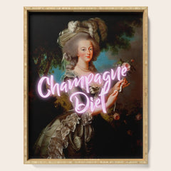Champagne Diet' Marie Antoinette  Serving Tray