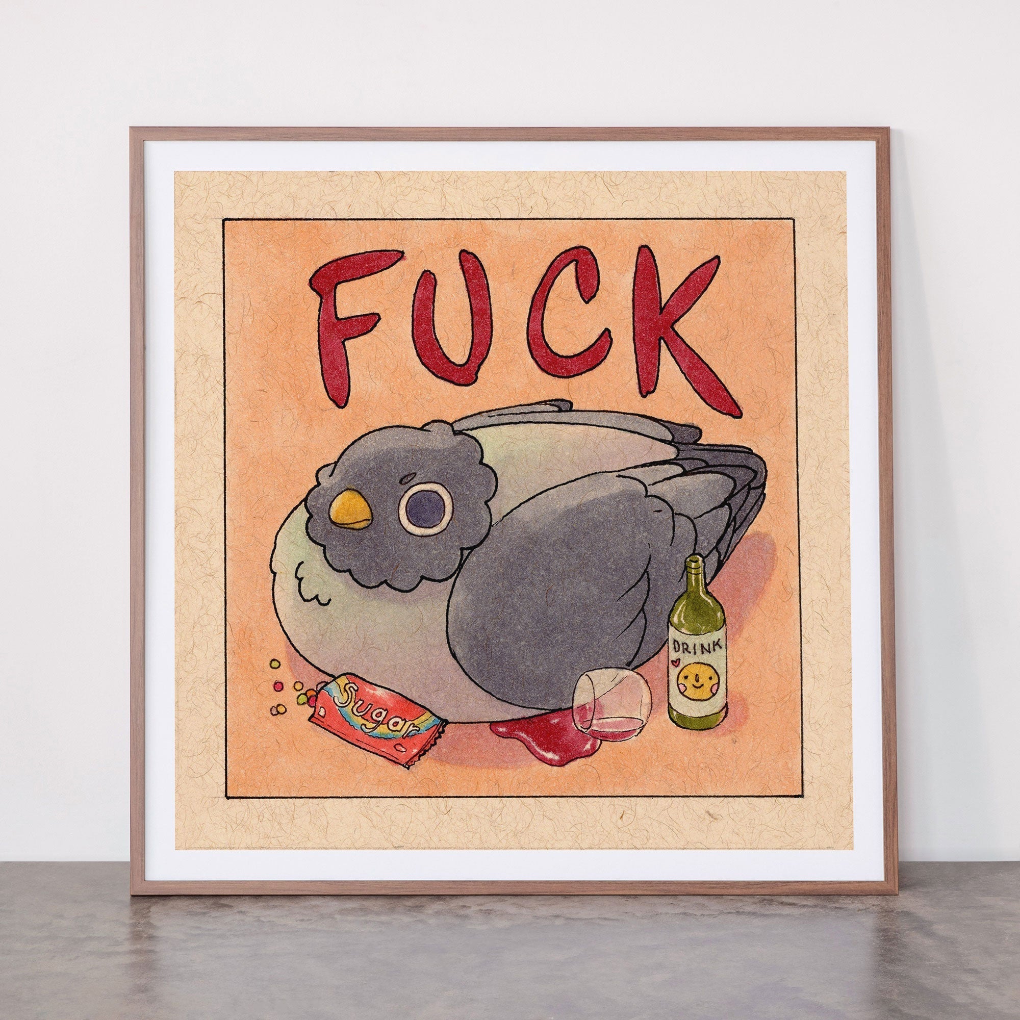 Fuck' Pigeon 05 Framed Art Print