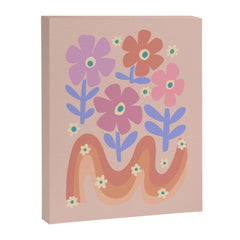 70s Retro Floral vibe Canvas Print