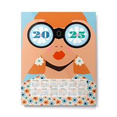 2025 Calendar - Seeking New Horizons Metal Print