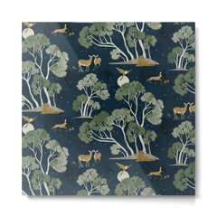 A Forest Awakens Full Moon Metal Print