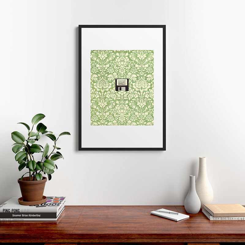 3 1/2 Inch Floppy Disk Framed Art Print