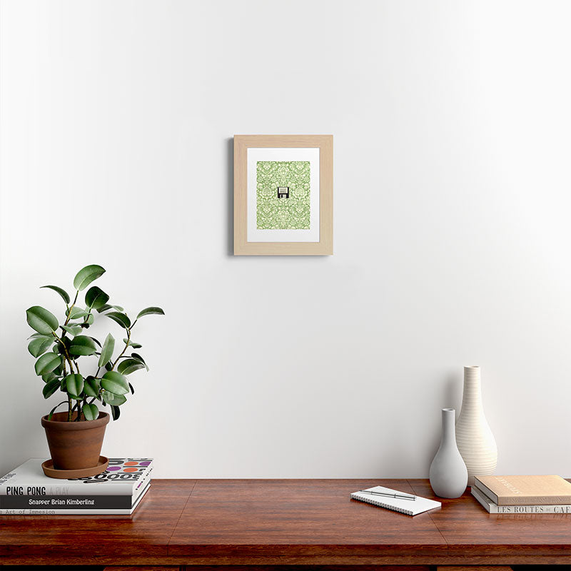 3 1/2 Inch Floppy Disk Framed Art Print