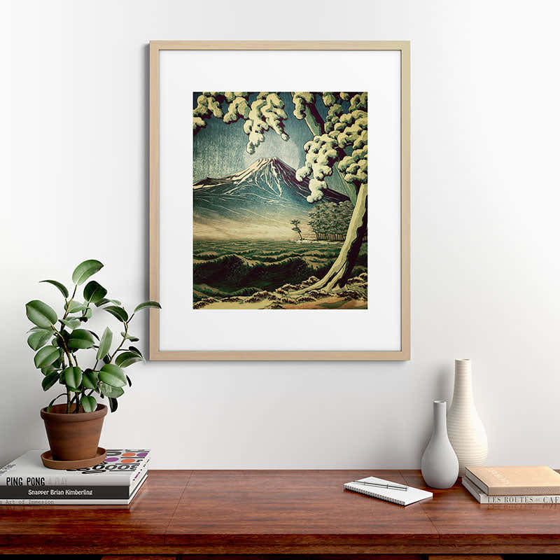5 Lakes at Moonlight Framed Art Print