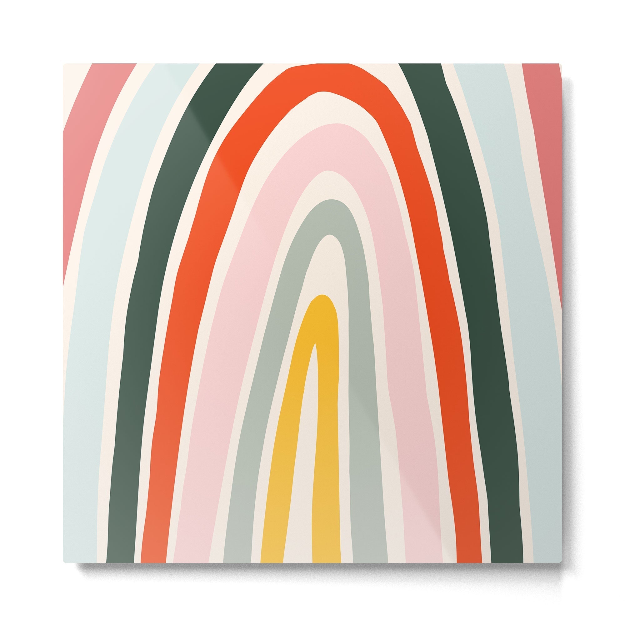 70s Vintage Rainbow Metal Print
