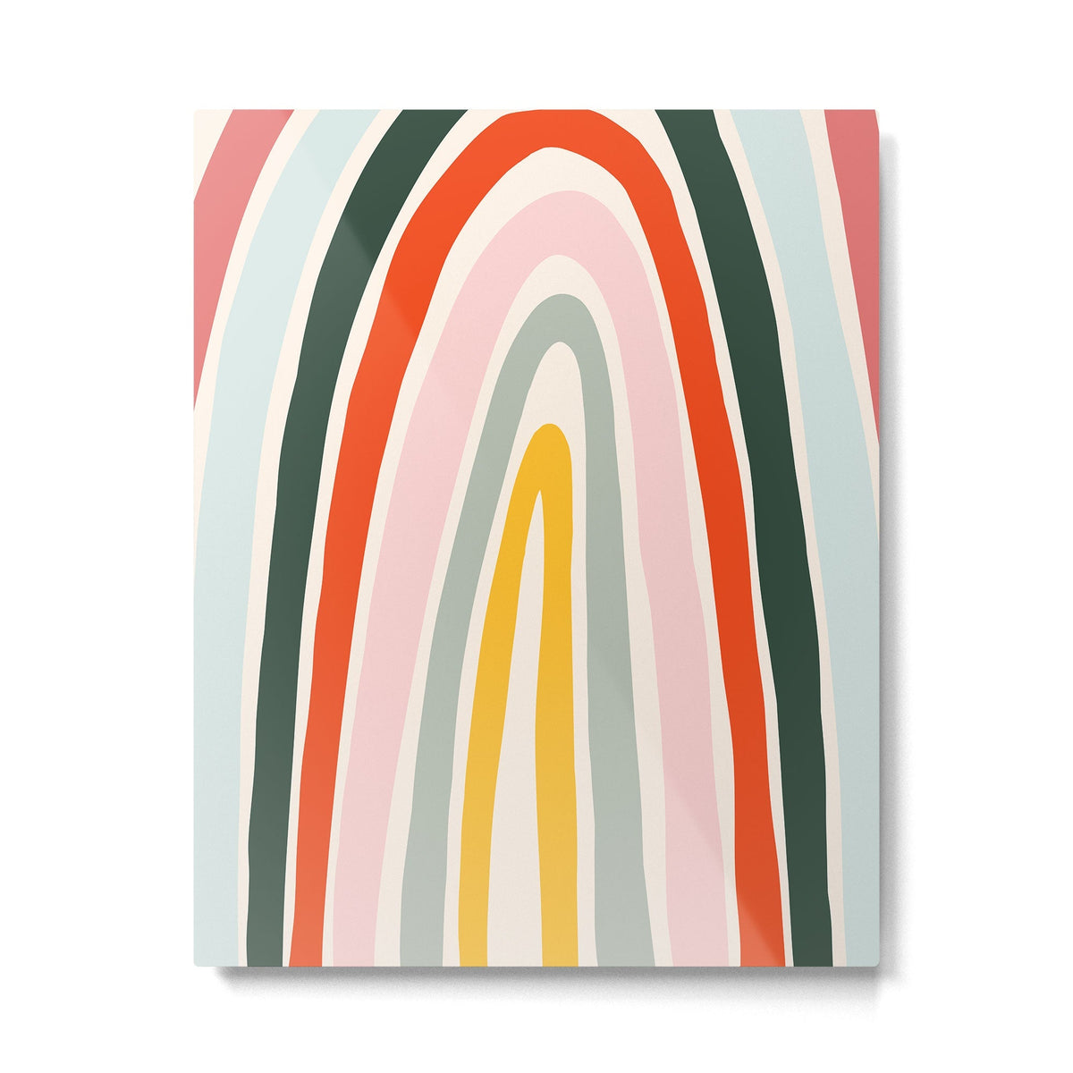 70s Vintage Rainbow Metal Print