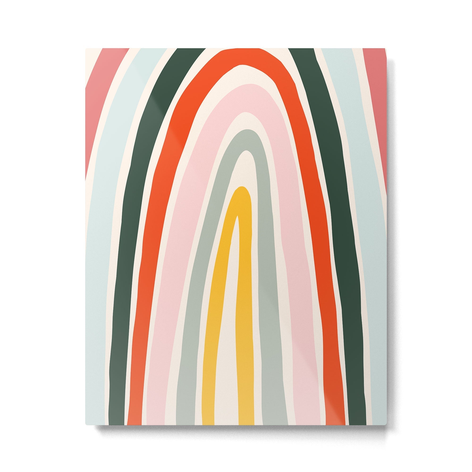 70s Vintage Rainbow Metal Print