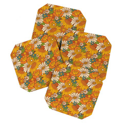 70s Retro Floral Coaster