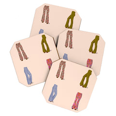 1970s Bellbottom Bliss Retro Fashion Coaster
