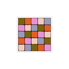 1970s Disco Dancefloor Checkerboard Pattern Art Print
