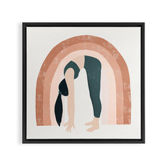 a good start Framed Canvas Print