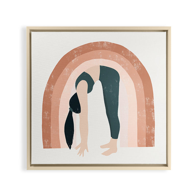 a good start Framed Canvas Print
