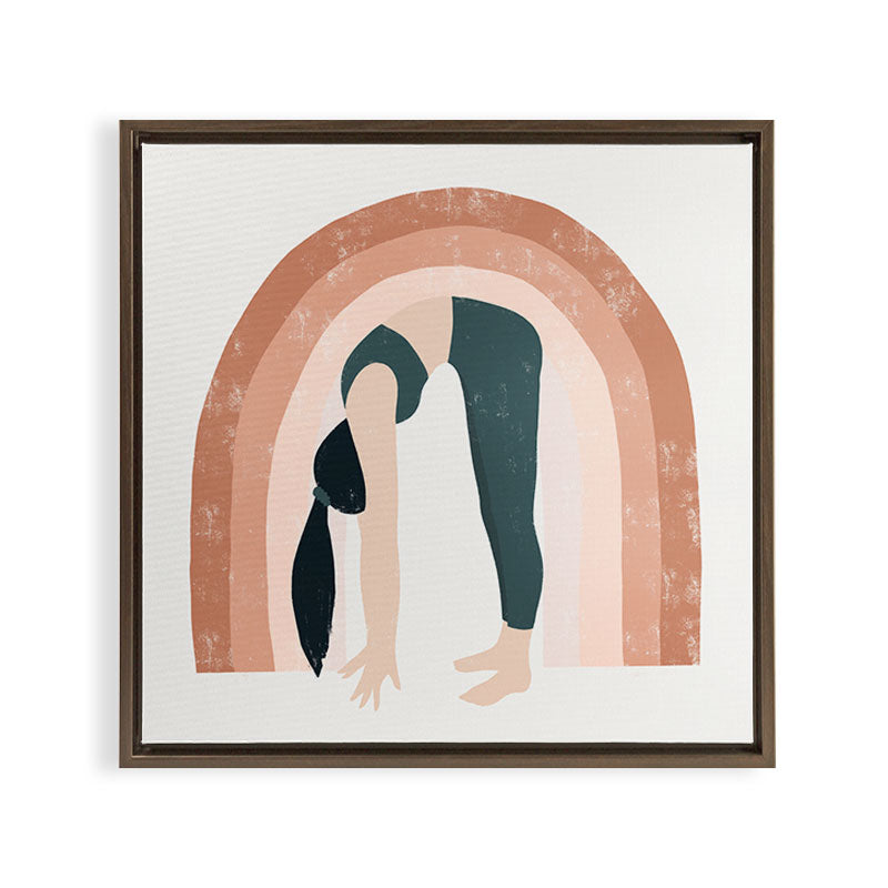 a good start Framed Canvas Print