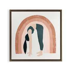 a good start Framed Canvas Print