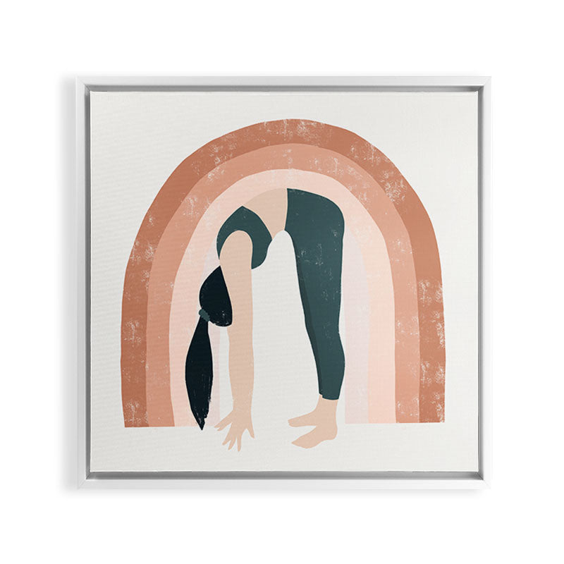a good start Framed Canvas Print