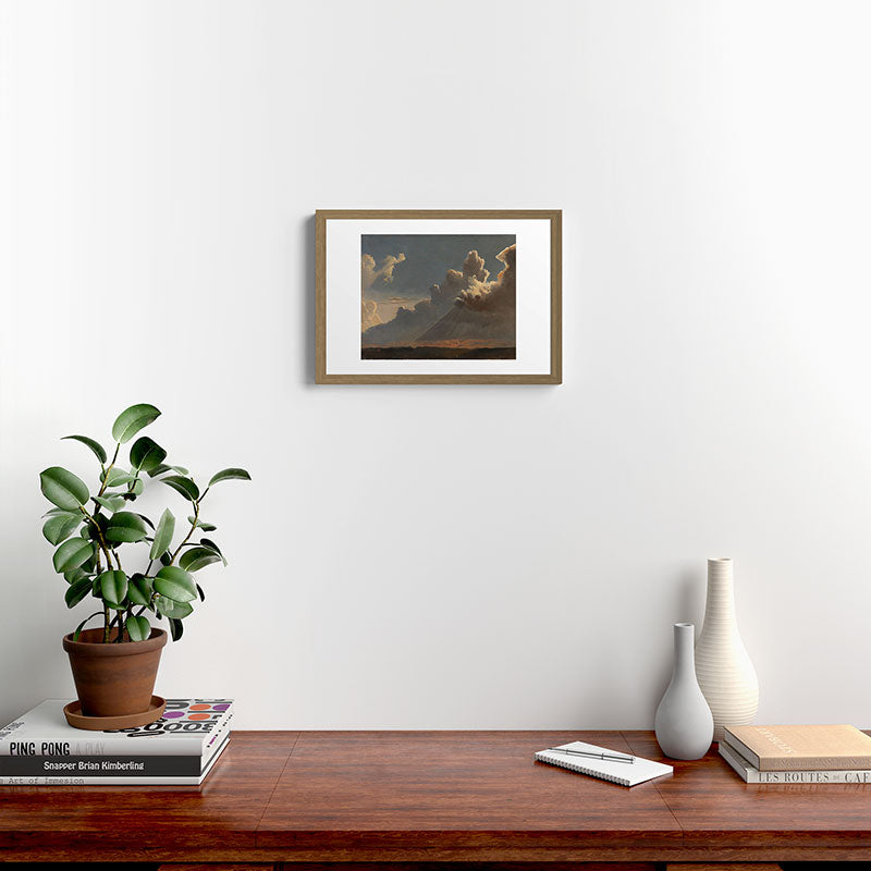 "Cloud Study" by Knud Baade, circa 1830s Framed Art Print
