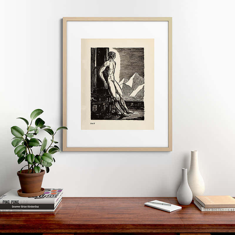 "Day" by Rockwell Kent (1919) Framed Art Print