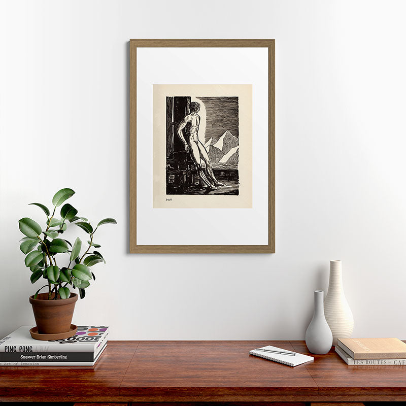 "Day" by Rockwell Kent (1919) Framed Art Print