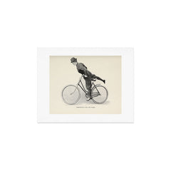 "Dismounting Over the Wheel" from "Bicycling for Ladies" by Maria E. Ward, 1896 Art Print