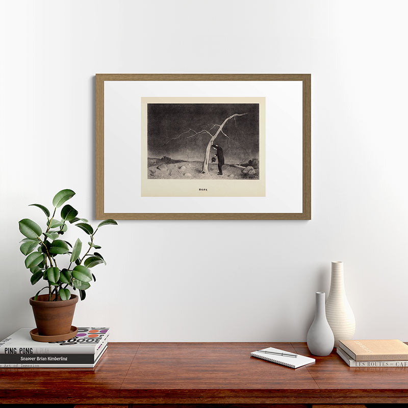 "Hope" from "Trees at Night" by Art Young Framed Art Print